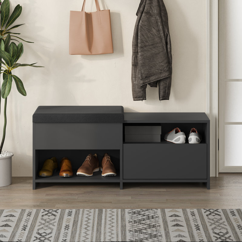 6 Pair Shoe Storage Cabinet, Anthracite