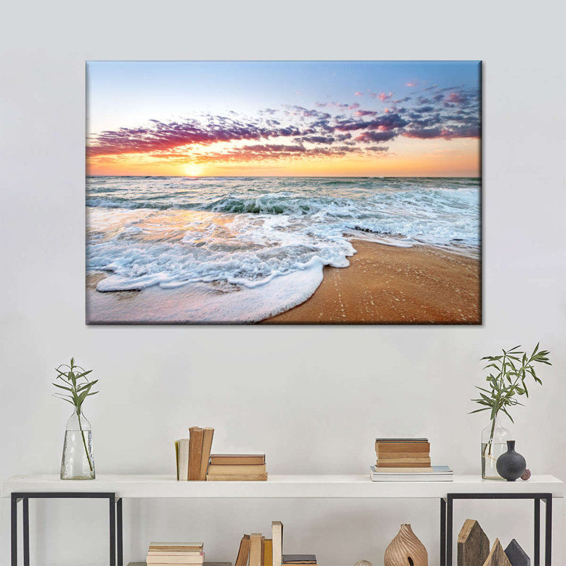 Impression sur toile Cancun Beach, H 16 po x l 24 po x P 1,25 po