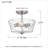 Gilliard Glass Semi Flush Mount-938795844