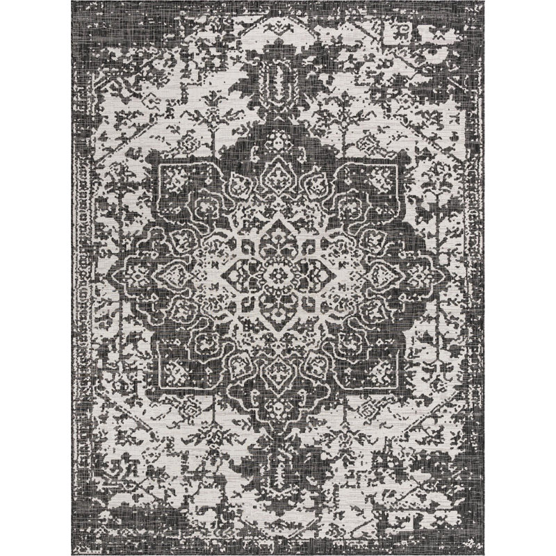Oriental Indoor / Outdoor Area Rug, Rectangle 274 x 366cm