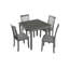 Table de salle à manger en bois, table de cuisine pour petit espace, table de salle à manger pour 4 personnes