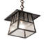 8" Square Stillwater Double Bar Mission Pendant
