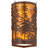 Rustic Lodge Flush Mounted Sconce
