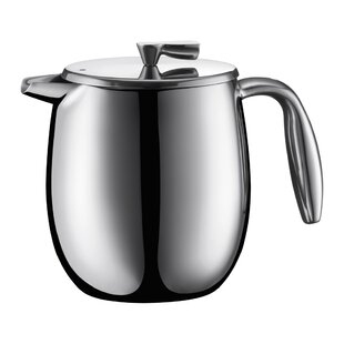 Bodum Columbia 4-Cup Stainless Steel Double Wall French Press Coffee Maker, 17 Ounce