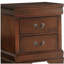 Mobilier de chambre à coucher classique à 2 tiroirs avec finition cerisier brun classique de style Louis Philippe-1310741946