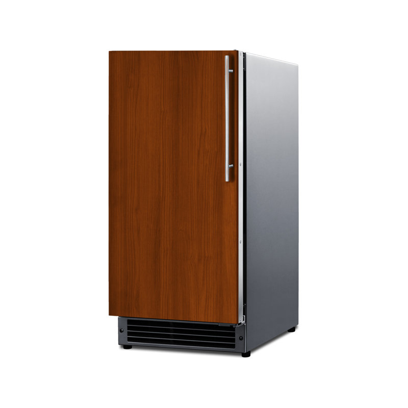 Summit Appliance 15" W Built-in ADA Panel Ready Left Door Drain-Free Icemaker (Panel not Included)