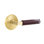 Mortaise intérieure Emtek Select avec rosette Watford et tige carrée en L, marbre Rosso Levanto