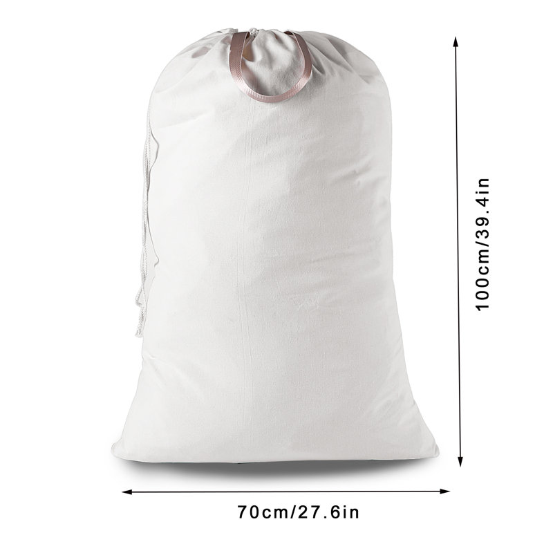 Sac à linge en tissu, Blanc