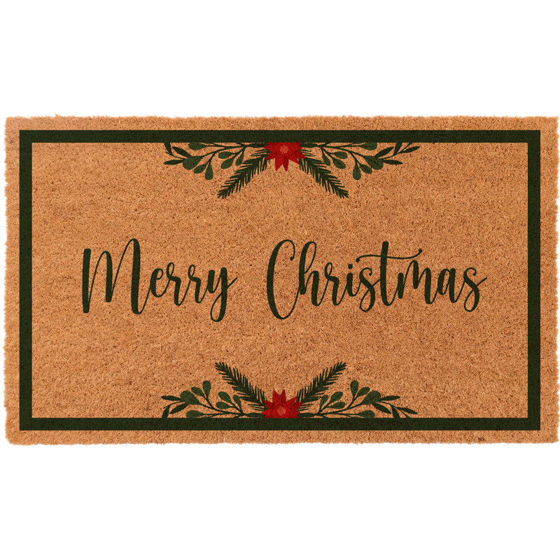 Non-Slip Christmas Outdoor Doormat, 18" W x 30" L