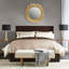 Gold Gingko Leaf Round Wall Mirror 30.5"