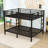 Queen Over Queen Metal Bunk Bed With Dual Ladders And Under Bed Storage Space