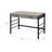 Disho  Light Weathered Oak & Black Finish Writing Desk W/USB (Not Including Office Chair)