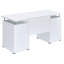 Bureau d'ordinateur blanc avec 2 tiroirs et armoire Rochelle-1825118084