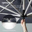 Parasol carré en porte-à-faux 9 pi x 9 pi Romy, inclus, gris-1490245820