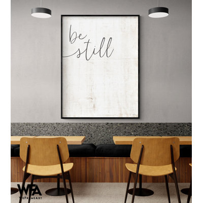 Be Still, Psalm 46:10 Poster, Church Entryway Wall Art, Pastor Office Decor, Catholic Grandma Gift Idea, Modern Minimalist Print