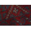 Tapis de couloir rouge en laine de conception unique 8 pi 2 po x 1 pi 9 po