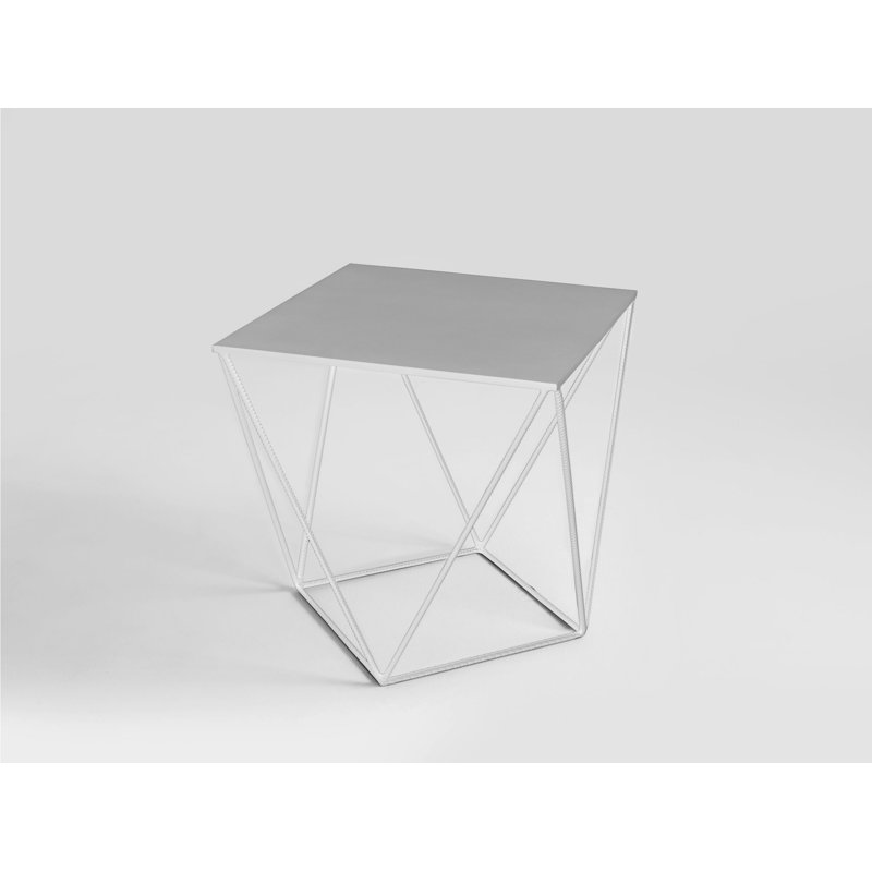 Ramsha Frame Coffee Table, H55 x L55 x W55cm, White