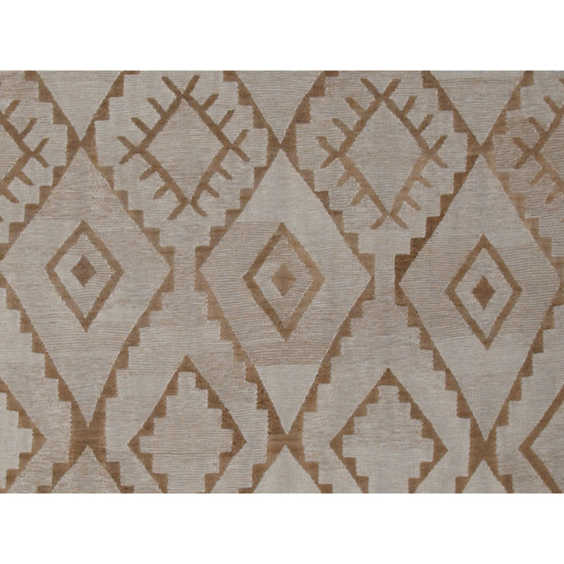 Geometric Area Rug in Brown