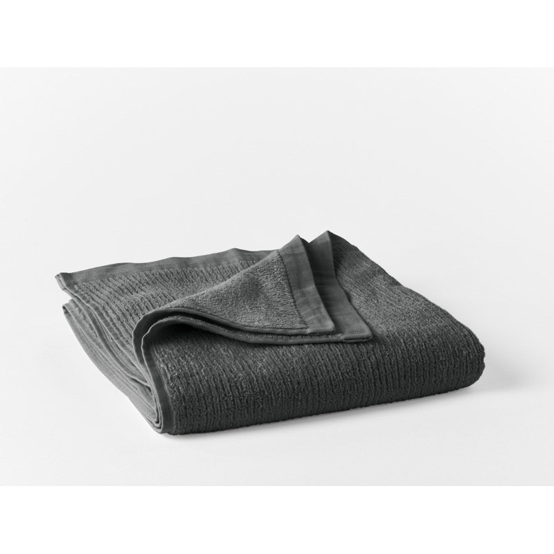 Temescal 100% Cotton Plush Ribbed Bath Sheet, Shadow