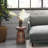 Boyd Solid Mango Wood Contemporary Accent Table with Textured Finish, Fully Assembled-1485492902
