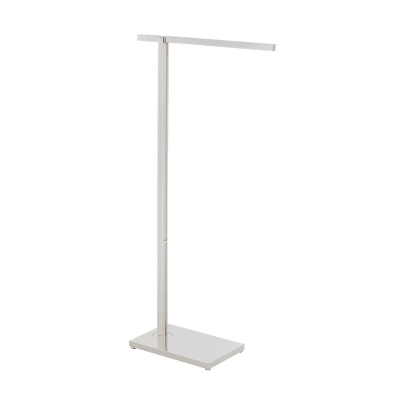 Mick De Giulio Stagger 1-light small floor lamp in polished nickel finish, Polished Nickel