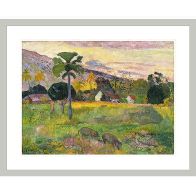 «Haere Mai» par Paul Gauguin - Estampe numérique encadrée
