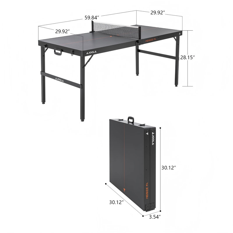 Table de ping-pong portative, compacte, pliable et portable pour un usage domestique