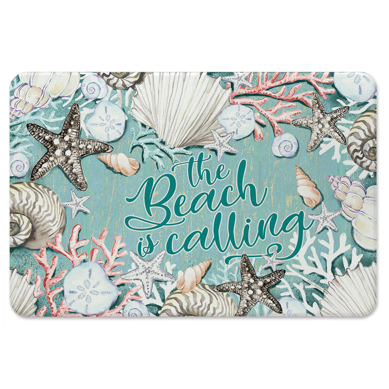 Beach is Calling 30" x 20" Kitchen Comfort Floor Mat