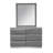 Commode 6 tiroirs avec miroir Braylea