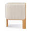 Ensemble de 2 chaises de salle à manger de style moderne avec structure en bois d'hévéa naturel et tissu, capacité de 225 lb, pour la salle à manger et l'espace de vie-483734594