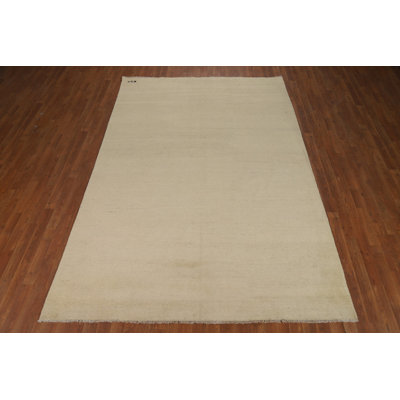 Contemporary Wool Gabbeh Oriental Area Rug 6x10