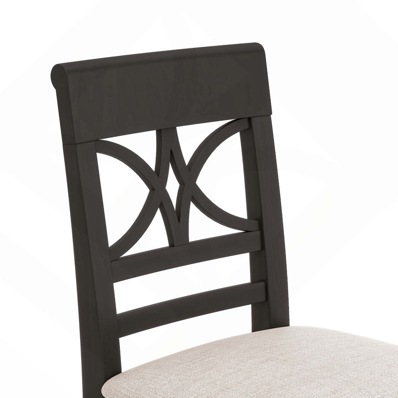 Ensemble de table de salle à manger 6 pièces à hauteur de comptoir en bois avec tablette de rangement, ensemble de table de cuisine avec banc et 4 chaises, style rustique