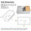 33 x 20 Inch Reversible Farmhouse Kitchen Sink Made From Premium Fireclay with Deep Single Bowl & Key Accessories