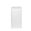 Armoire à vin modulaire de couleur blanche avec tablettes de rangement et rehausse pour salle à manger WHITE