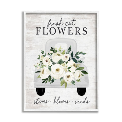 " Fresh Cut Flowers White "