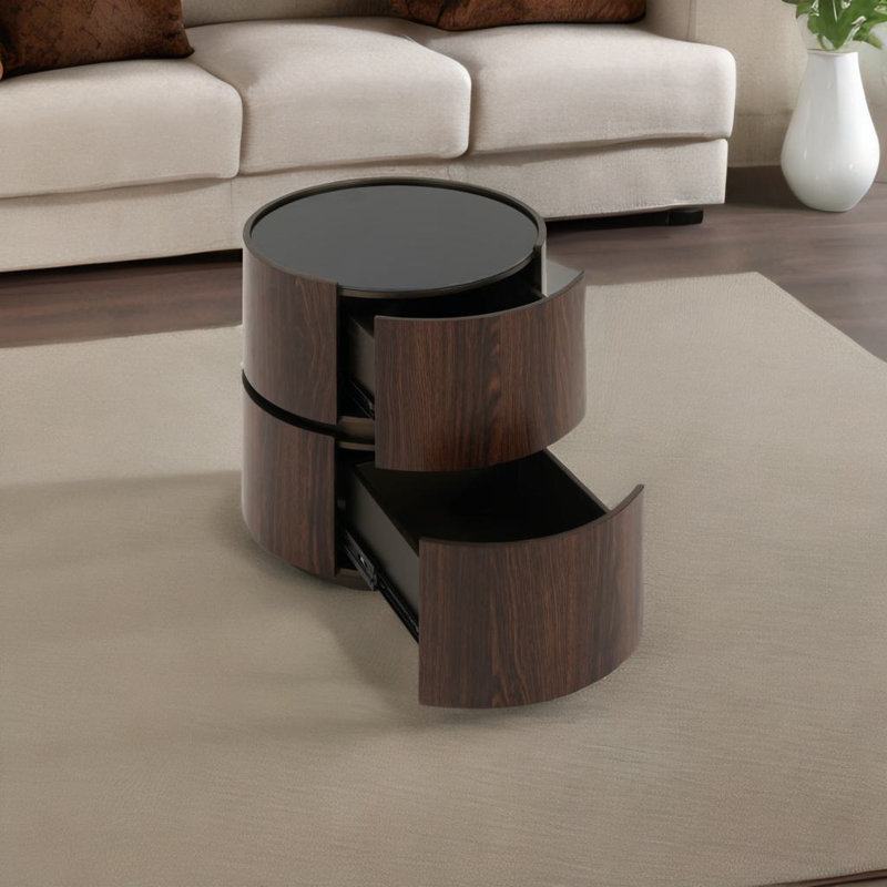 Retro Double Storage Side Table