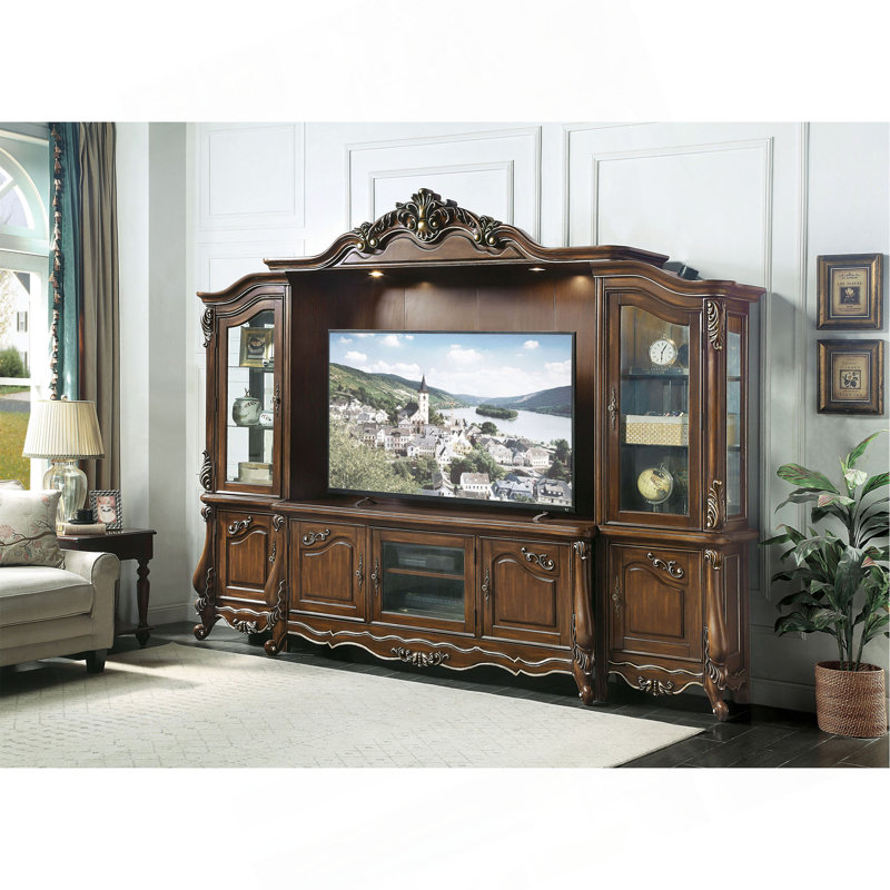 Meuble audio-vidéo finition chêne antique