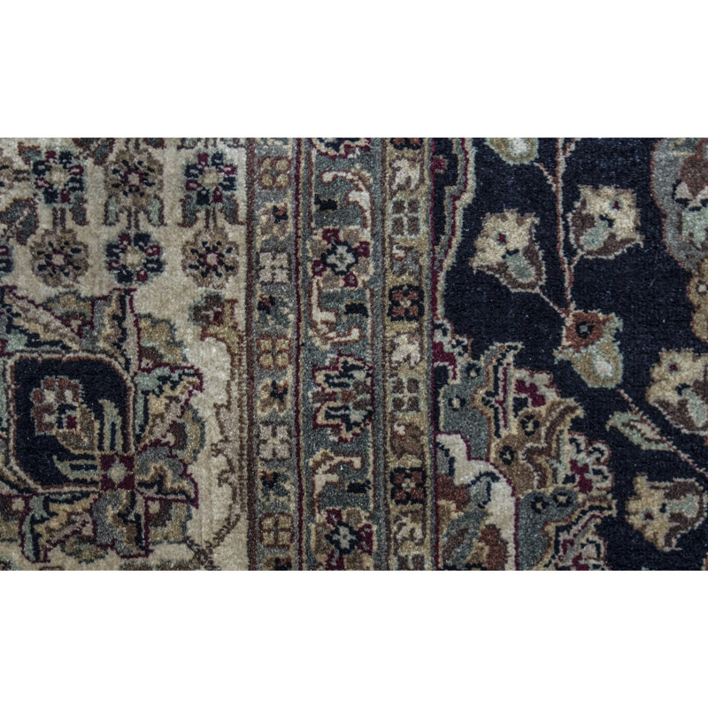 Marquis Oriental Area Rug in Black/Beige
