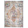 Beverly Oriental Orange/Blue/Cream Area Rug