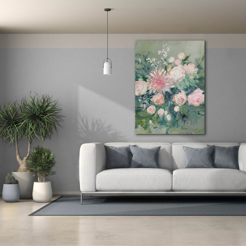 Art romantique sur toile, "Rendezvous romantique" par Julia Purinton, H 54 po x l 40 po x P 1,5 po
