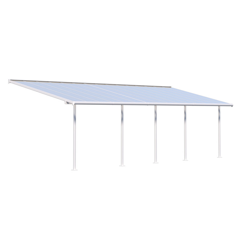 Canopia By Palram 295cm W x 924cm D Polycarbonate White Cover Retractable Patio Awning