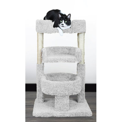 Nouveau perchoir pour chat à plusieurs niveaux avec poteaux à griffer