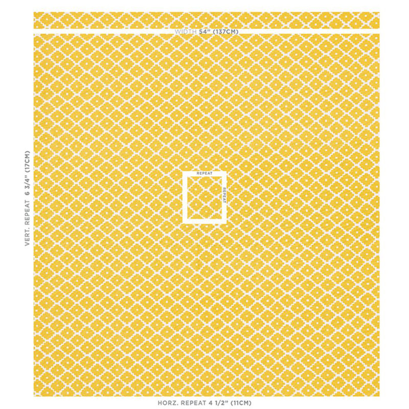 Tissu ziggourat, Jaune