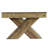 31.49" Square Wood Coffee Table With X-Base, Farmhouse Accent Center Table For Living Room, Small Spaces