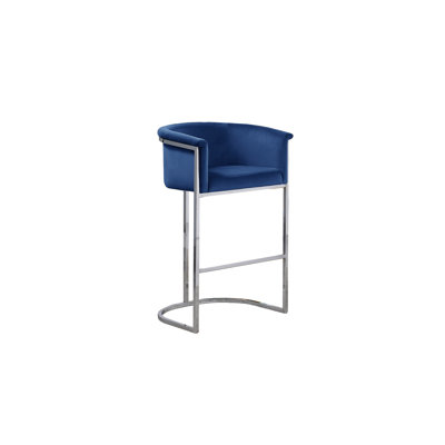 Maebelle Velvet Barstool 29" (Single Chair)