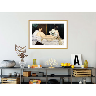 «Olympia» par Édouard Manet, impression giclée sur cadre