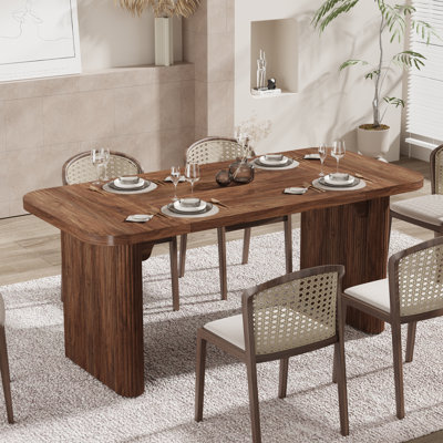 Johen 62.99'' L x 31.5'' W Rectangular Dining Table with Engineered Wood Tabletop