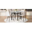 Ensemble de table de salle à manger 5 pièces, table de salle à manger ronde avec 4 chaises pour la salle à manger-668334259-668334269