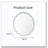 White Scalloped Round Wall Mirror