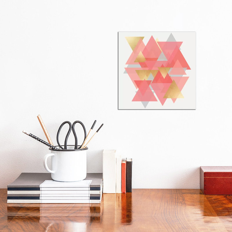 Scandinavian Triangles by Natalie Carpentieri - Wrapped Canvas Print, 30.48 cm H x 30.48 cm W